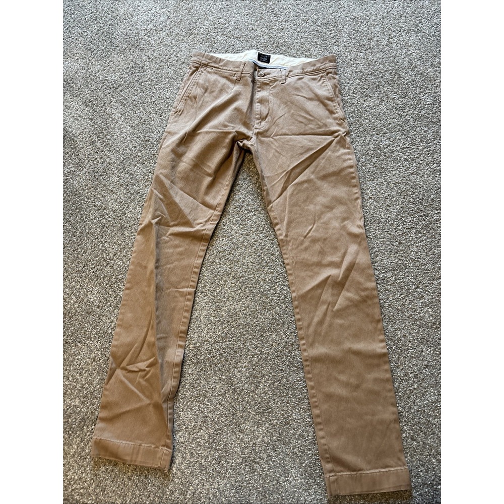 Mens J Crew Stretch‎ Brown Jeans Size 30X32
